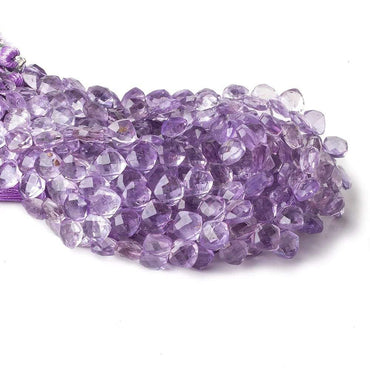 6.5x6.5mm Pink Amethyst faceted pillow beads 7.5 inch 50 pieces A (ONLINE ORDER ONLY)