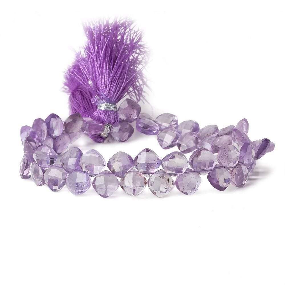6.5x6.5mm Pink Amethyst faceted pillow beads 7.5 inch 50 pieces A (ONLINE ORDER ONLY)
