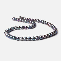 6.5x7mm Peacock Off Round Freshwater Pearls 16 inch 60 pieces (ONLINE ORDER ONLY)