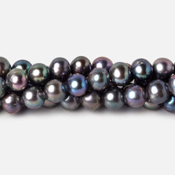 6.5x7mm Peacock Off Round Freshwater Pearls 16 inch 60 pieces (ONLINE ORDER ONLY)