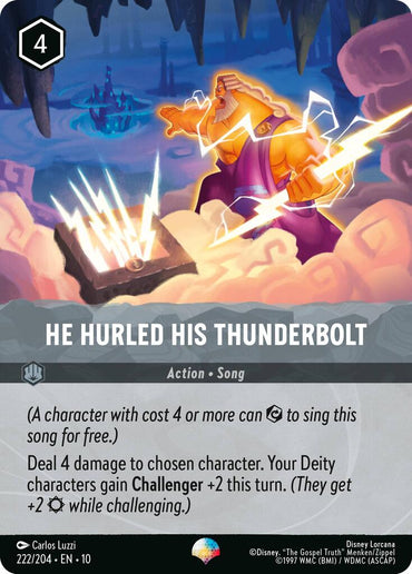 He Hurled His Thunderbolt (Epic) (222/204) [Whispers in the Well] (ONLINE ORDER ONLY)