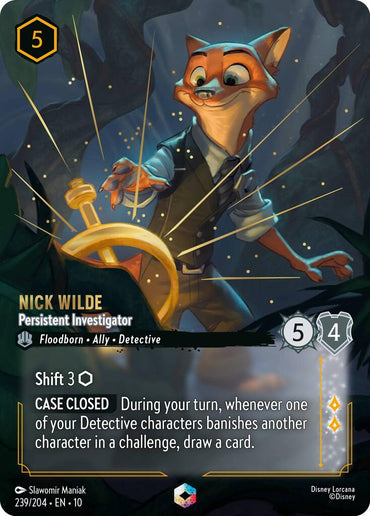 Nick Wilde - Persistent Investigator (Enchanted) (239/204) [Whispers in the Well] (ONLINE ORDER ONLY)