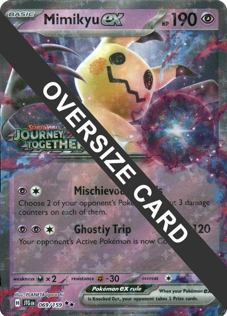 Mimikyu ex (069/159) (Journey Together Stamped) (Jumbo Card) [Miscellaneous Cards] (ONLINE ORDER ONLY)