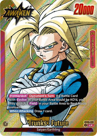 Trunks : Future (SB02-001) (Gold) [Manga Booster 02] (ONLINE ORDER ONLY)