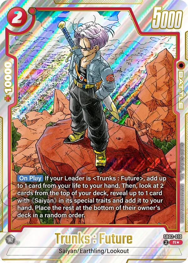Trunks : Future (SB02-010) (Alternate Art) [Manga Booster 02] (ONLINE ORDER ONLY)
