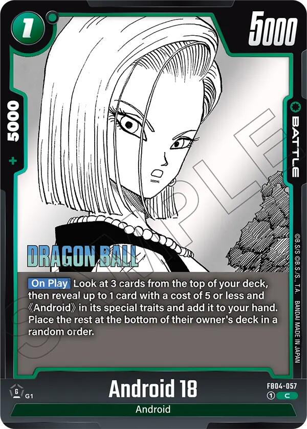 Android 18 [Manga Booster 02] (ONLINE ORDER ONLY)