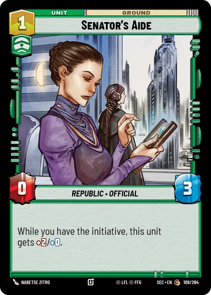 Senator's Aide (108/264) (108/264) [Secrets of Power] (ONLINE ORDER ONLY)