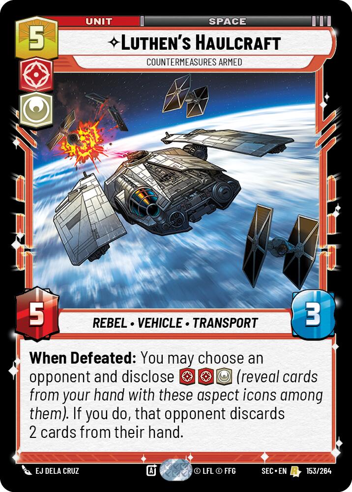 Luthen's Haulcraft - Countermeasures Armed (153/264) (153/264) [Secrets of Power] (ONLINE ORDER ONLY)