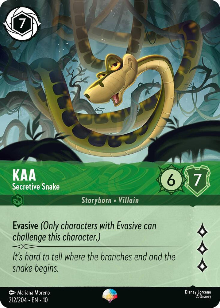 Kaa - Secretive Snake (Epic) (212/204) [Whispers in the Well] (ONLINE ORDER ONLY)