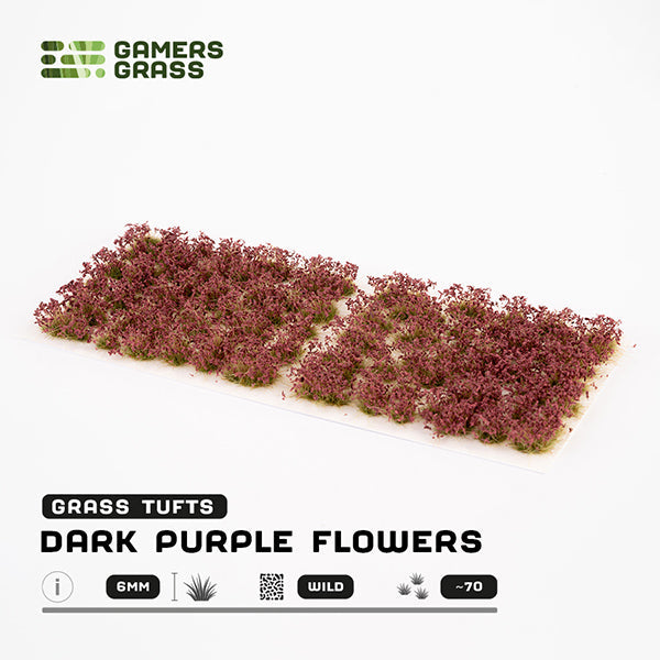 Gamers Grass Tufts: Dark Purple Flowers- Wild (ONLINE ORDER ONLY)