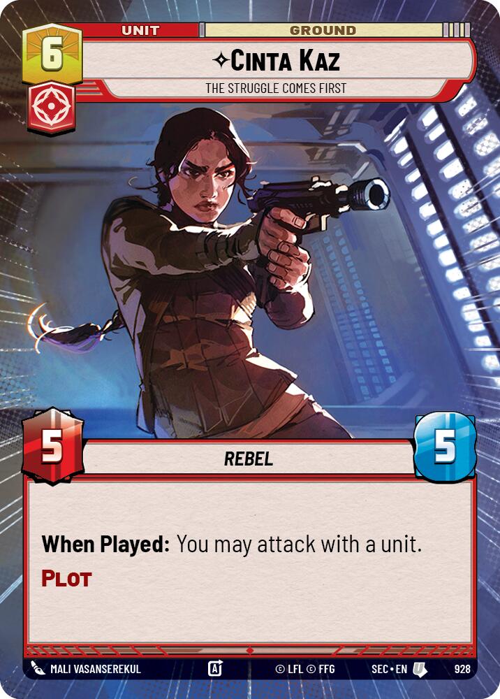 Cinta Kaz - The Struggle Comes First (Hyperspace Foil) (928) (928) [Secrets of Power]