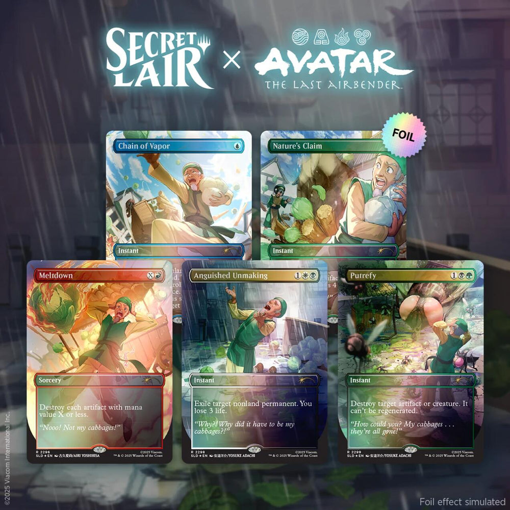 Secret Lair x Avatar: The Last Airbender: My Cabbages! - Rainbow Foil Edition [SLD] (ONLINE ORDER ONLY)