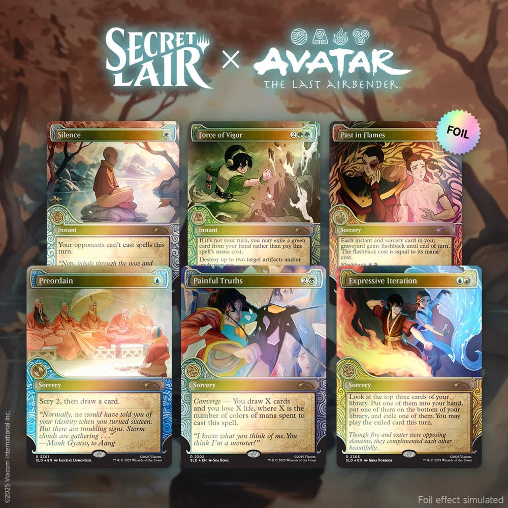 Secret Lair x Avatar: The Last Airbender: One with the Elements - Rainbow Foil Edition [SLD] (ONLINE ORDER ONLY)