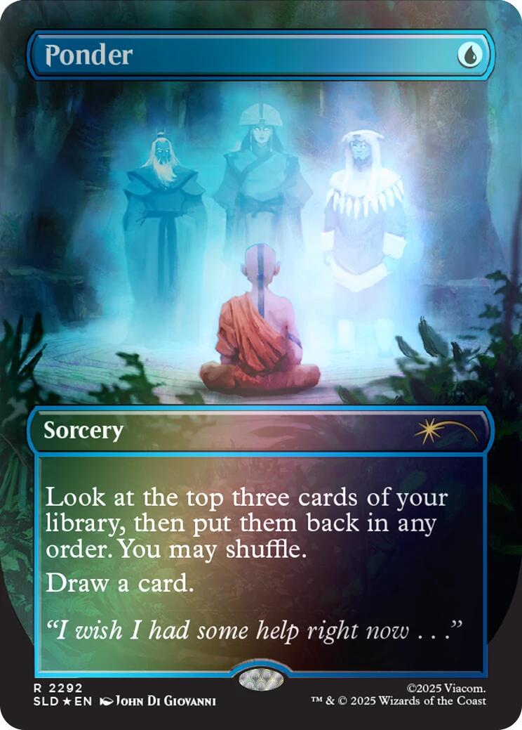 Ponder (2292) (Rainbow Foil) [Secret Lair Drop Series]