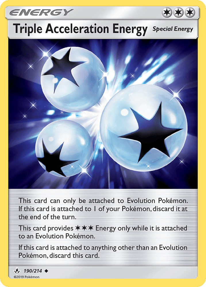 Triple Acceleration Energy (190/214) [Sun & Moon: Unbroken Bonds] (Online Only)