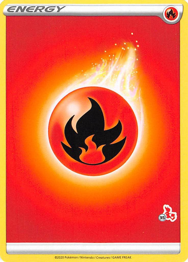 Fire Energy (Cinderace Stamp #35) [Battle Academy 2022] (Online Only)