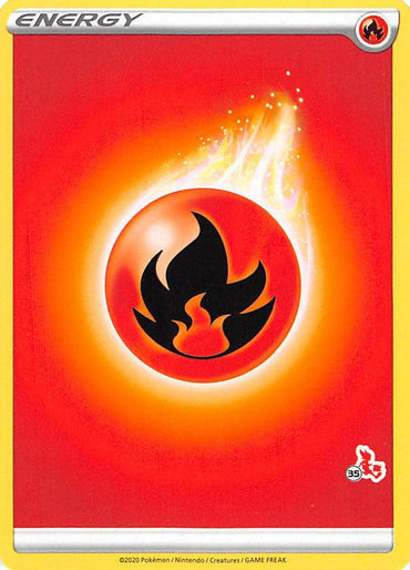 Fire Energy (Cinderace Stamp #35) [Battle Academy 2022] (Online Only)