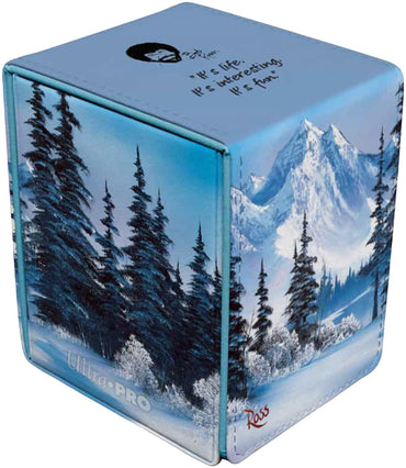 Ultra PRO: Alcove Flip Deck Box - Bob Ross (Winter Paradise) (ONLINE ORDER ONLY)