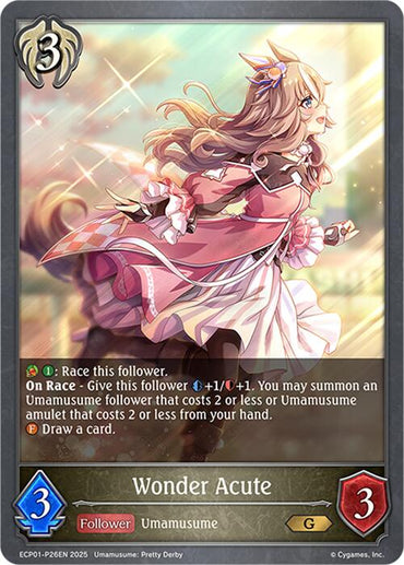 Wonder Acute - P26EN (Foil) (ECP01-P26EN) [Umamusume: Pretty Derby EX Crossover Set]