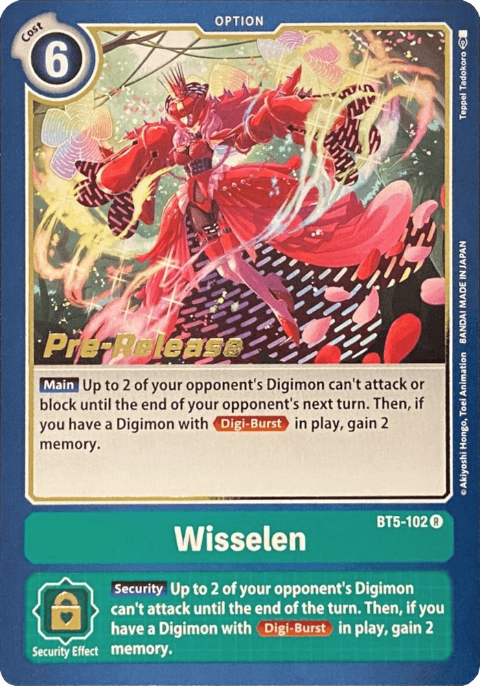 Wisselen [BT5-102] [Battle of Omni Pre-Release Promos] (ONLINE ORDER ONLY)