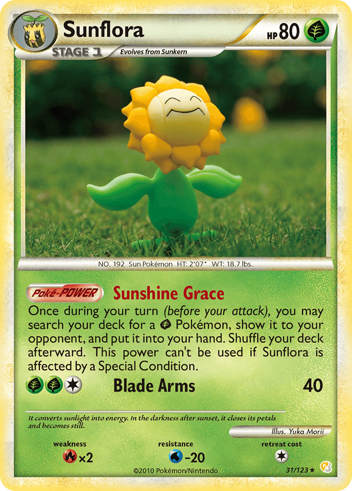 Sunflora (31/123) [HeartGold & SoulSilver: Base Set] (Online Only)