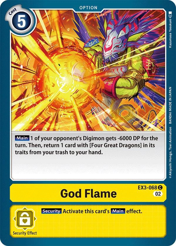 God Flame [EX3-068] [Draconic Roar] (ONLINE ORDER ONLY)