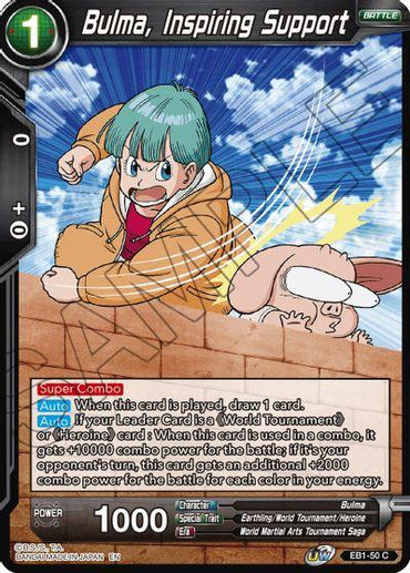 Bulma, Inspiring Support (EB1-50) [Battle Evolution Booster] (ONLINE ORDER ONLY)