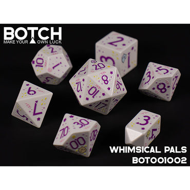 7 Piece Die Set Botch Dice: Whimsical Pals (ONLINE ORDER ONLY)