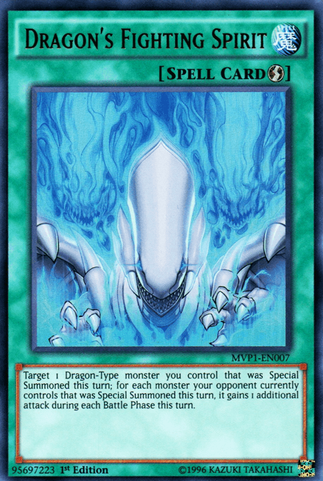 Dragon's Fighting Spirit [MVP1-EN007] Ultra Rare (ONLINE ORDER ONLY)