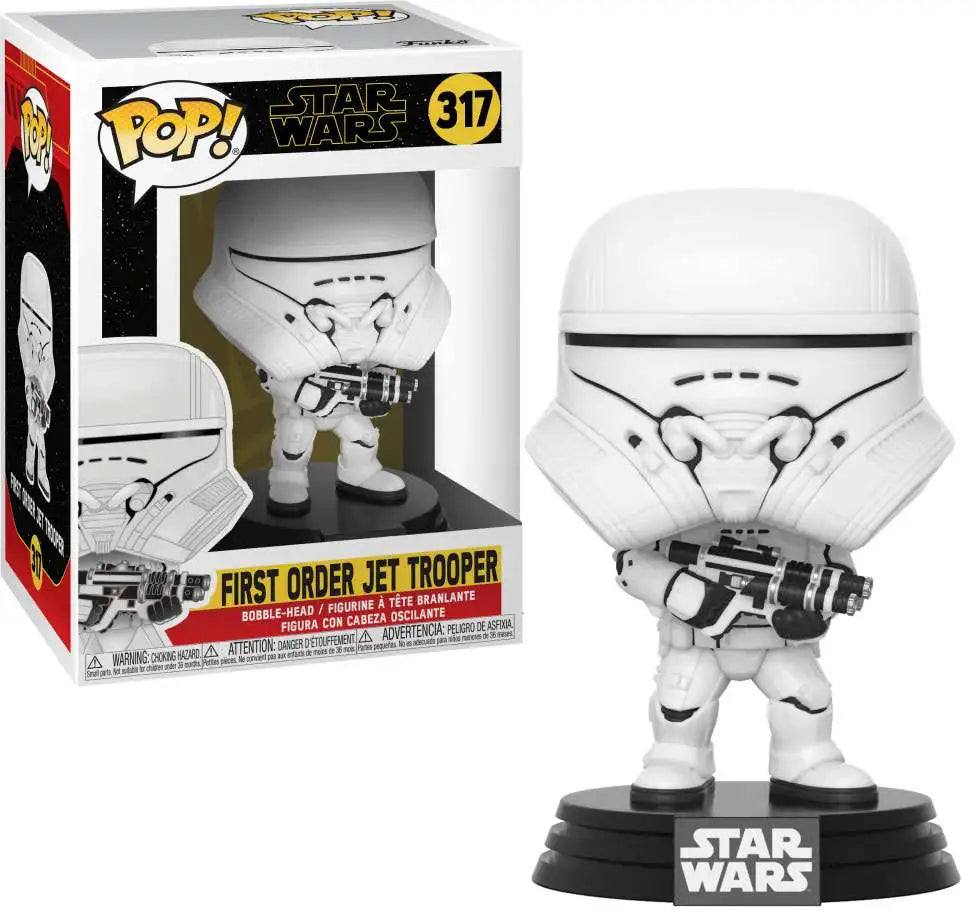 First Order Jet Trooper Funko Pop! Star Wars Glow-In-The-Dark Pin (ONLINE ORDER ONLY)