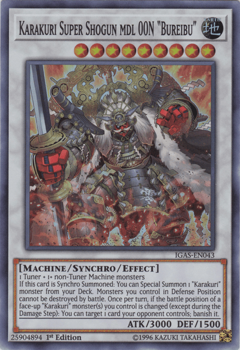 Karakuri Super Shogun mdl 00N "Bureibu" [IGAS-EN043] Super Rare (ONLINE ORDER ONLY)