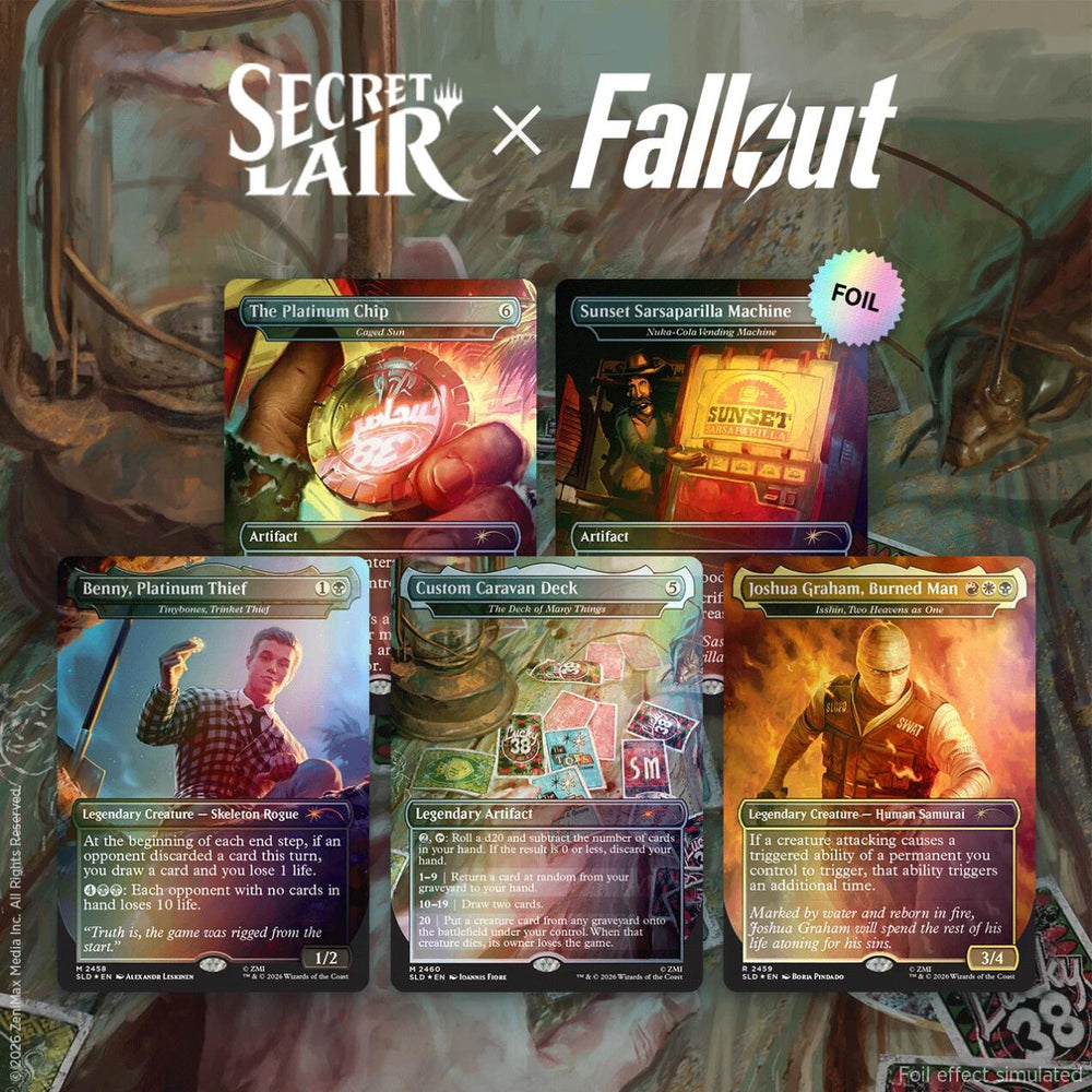 Secret Lair Drop: Secret Lair x Fallout: Welcome to New Vegas - Traditional Foil Edition [SLD] (ONLINE ORDER ONLY)