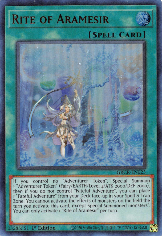 Rite of Aramesir [GRCR-EN025] Ultra Rare (ONLINE ORDER ONLY)