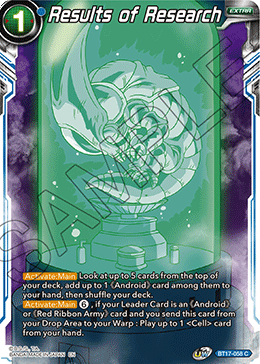 Results of Research (BT17-058) [Ultimate Squad] (ONLINE ORDER ONLY)
