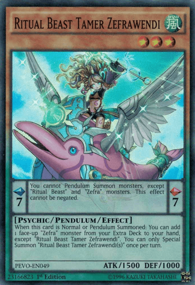 Ritual Beast Tamer Zefrawendi [PEVO-EN049] Super Rare (ONLINE ORDER ONLY)