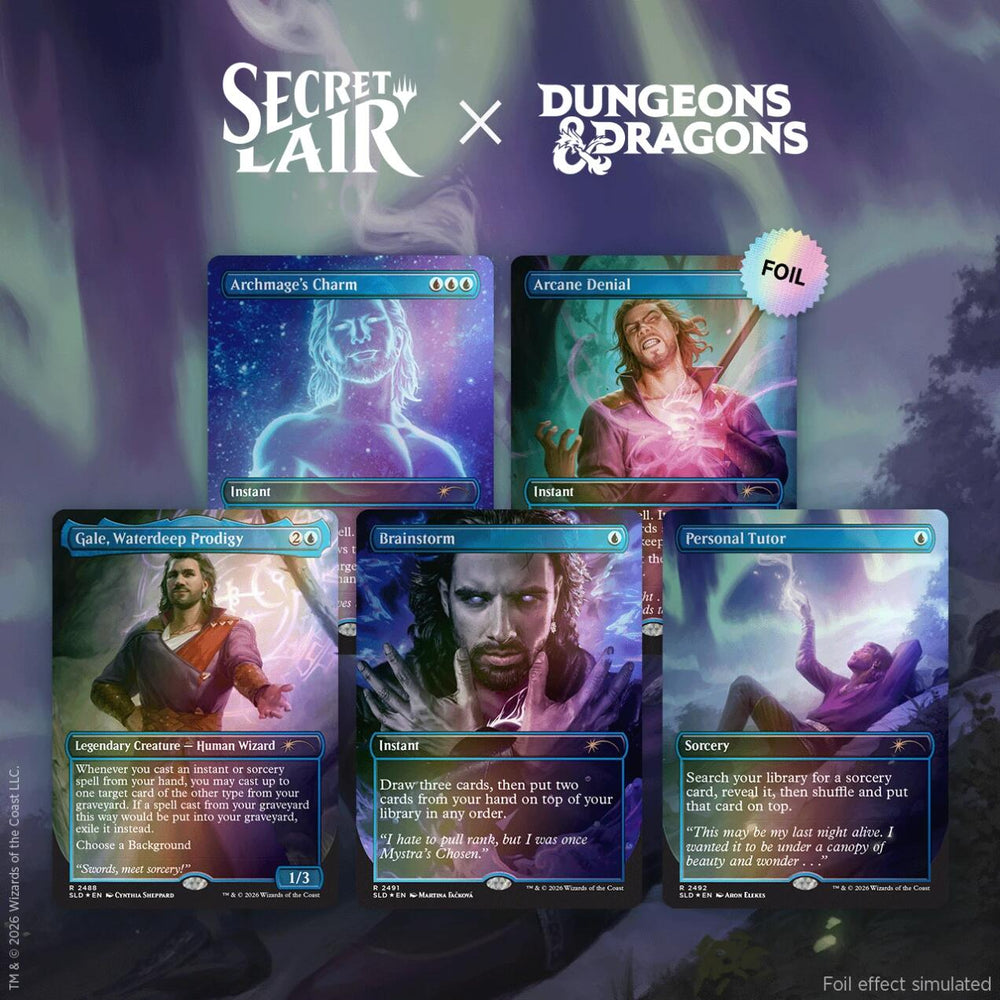 Secret Lair Drop: Secret Lair x Dungeons & Dragons: Gale's Ambition - Traditional Foil Edition [SLD] (ONLINE ORDER ONLY)