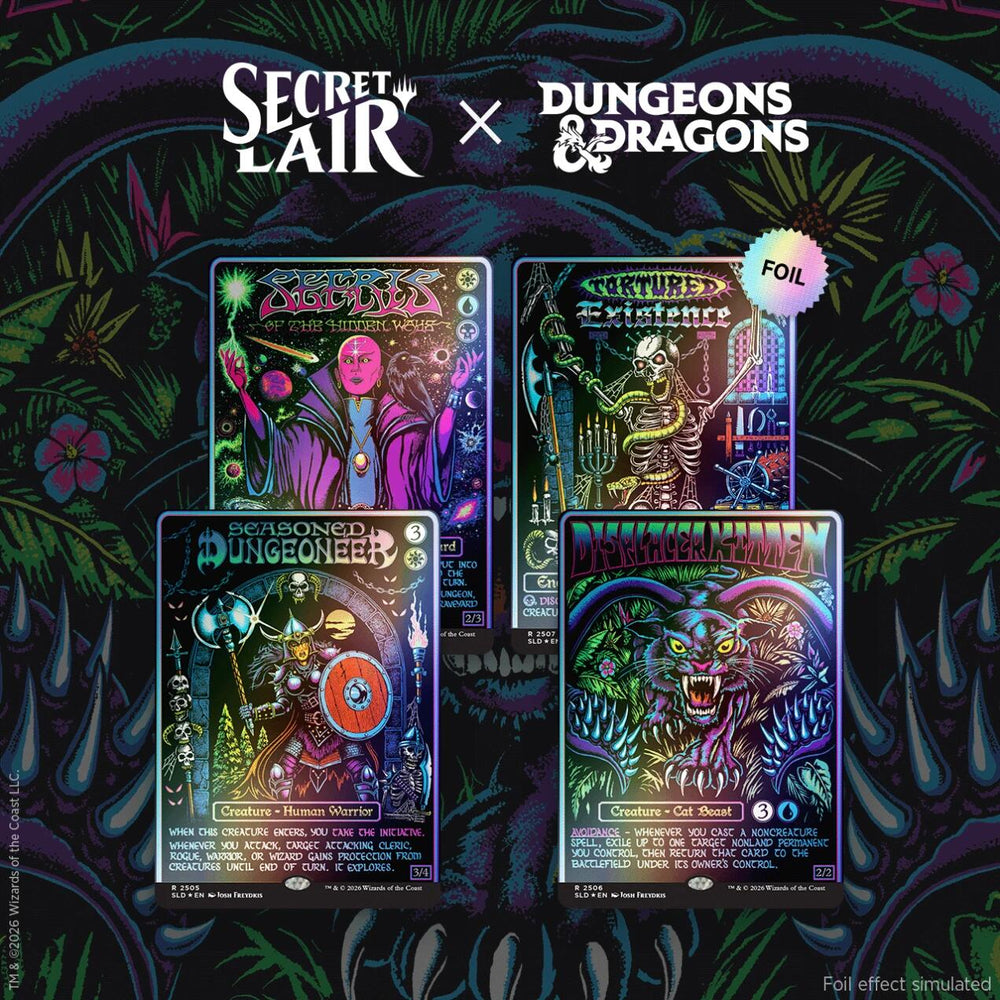 Secret Lair Drop: Secret Lair x Dungeons & Dragons: Black Lights & Dark Dungeons - Traditional Foil Edition [SLD]