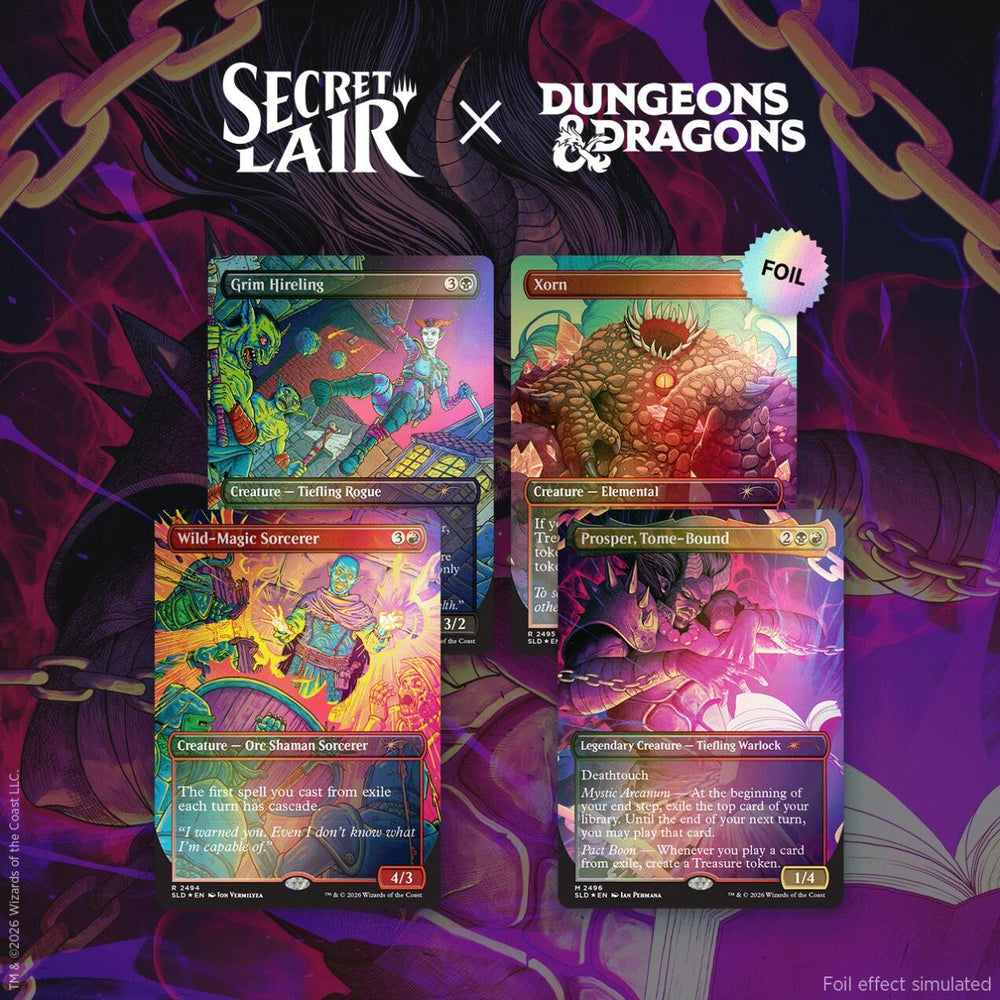 Secret Lair Drop: Secret Lair x Dungeons & Dragons: Shadows Over Baldur's Gate - Traditional Foil Edition [SLD] (ONLINE ORDER ONLY)