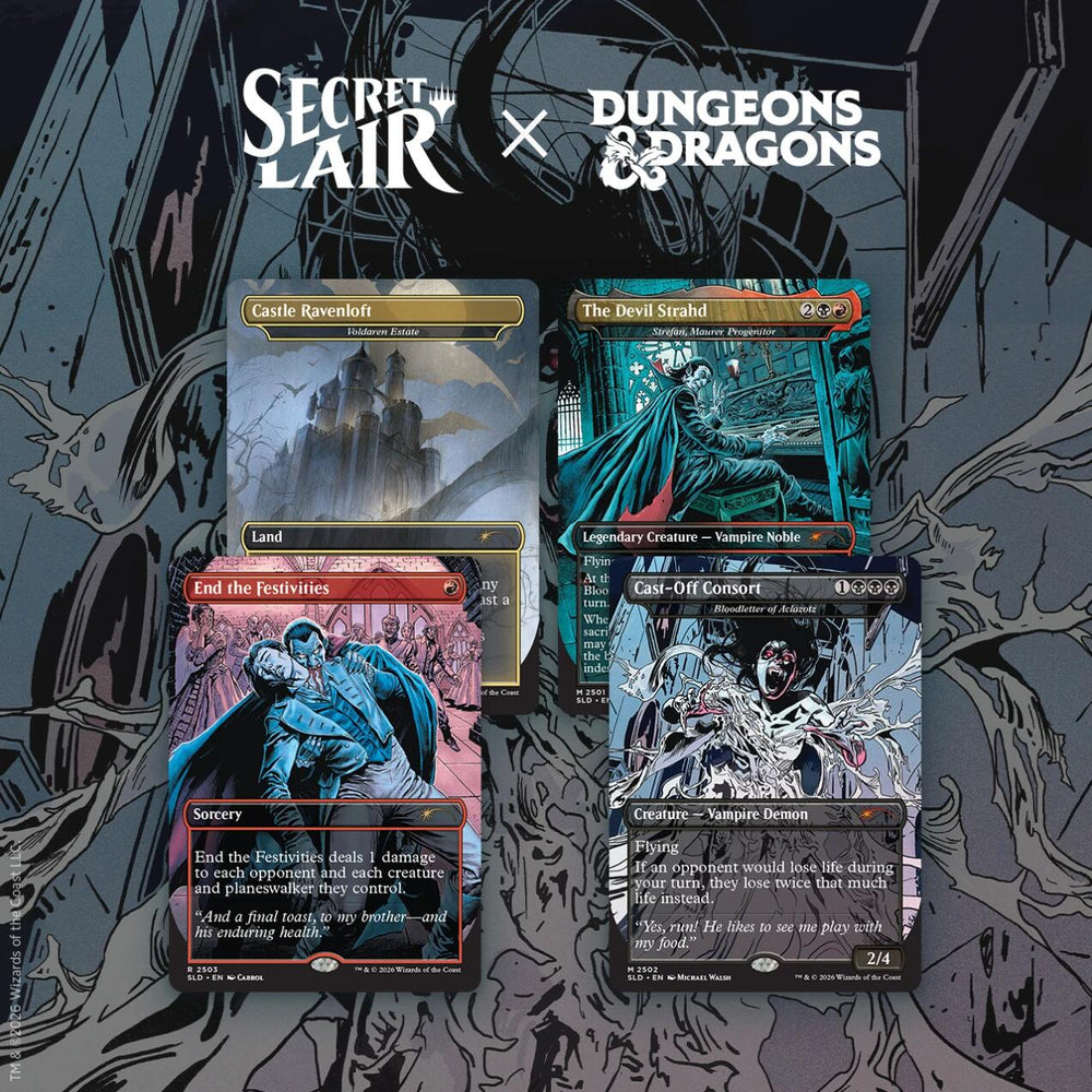 Secret Lair Drop: Secret Lair x Dungeons & Dragons: Strahd's Descent - Non-Foil Edition [SLD] (ONLINE ORDER ONLY)