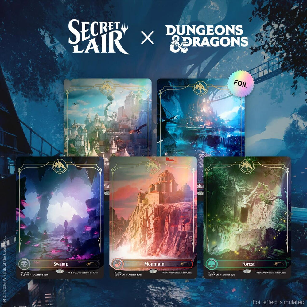 Secret Lair Drop: Secret Lair x Dungeons & Dragons: Lands of the Forgotten Realms - Traditional Foil Edition [SLD] (ONLINE ORDER ONLY)