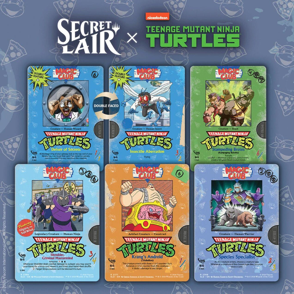Secret Lair Drop: Secret Lair x Teenage Mutant Ninja Turtles: VHS Villains - Non-Foil Edition [SLD] (ONLINE ORDER ONLY)