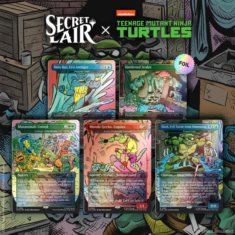 Secret Lair Drop: Secret Lair x Teenage Mutant Ninja Turtles: The Mighty Mutanimals - Traditional Foil Edition [SLD] (ONLINE ORDER ONLY)