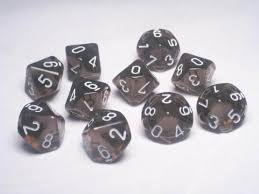Chessex d10 Set of 10 Dice (ONLINE ORDER ONLY)