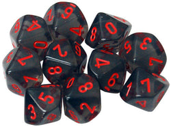 Chessex d10 Set of 10 Dice (ONLINE ORDER ONLY)