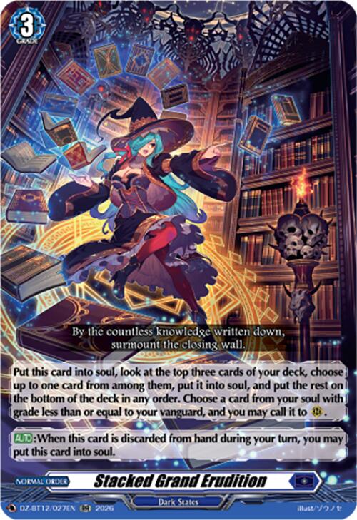 Stacked Grand Erudition (DZ-BT12/027EN) [Chasm of Lost Souls]