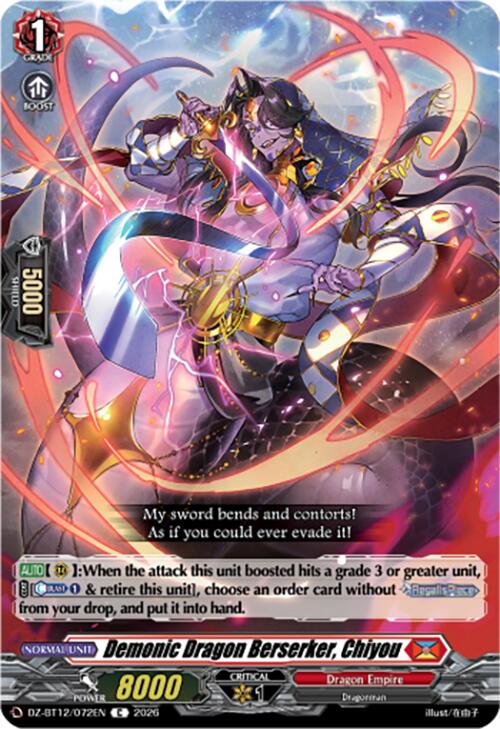 Demonic Dragon Berserker, Chiyou (DZ-BT12/072EN) [Chasm of Lost Souls]