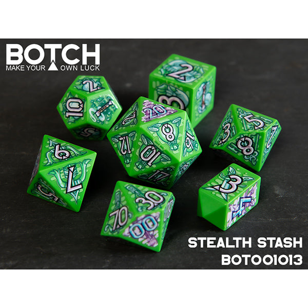 7 Piece Die Set Botch Dice: Stealth Stash (ONLINE ORDER ONLY)