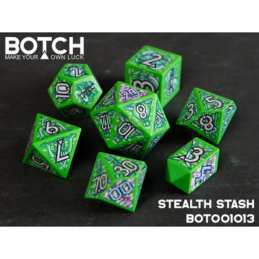 7 Piece Die Set Botch Dice: Stealth Stash (ONLINE ORDER ONLY)