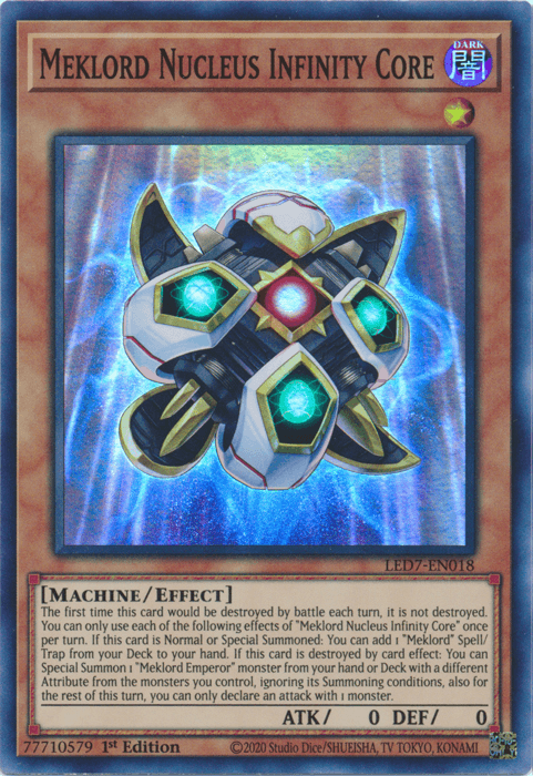 Meklord Nucleus Infinity Core [LED7-EN018] Super Rare (ONLINE ORDER ONLY)