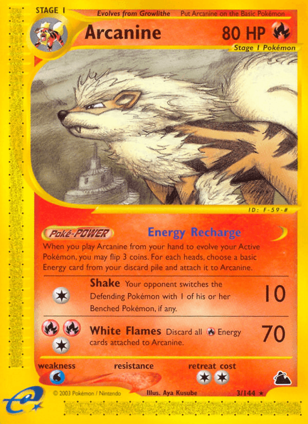 Arcanine (3/144) [Skyridge] (Online Only)